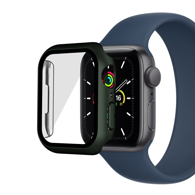 Electroplating Matte All-inclusive PC + Tempered Glass Watch Case For Apple Watch Series 8 / 7 45mm