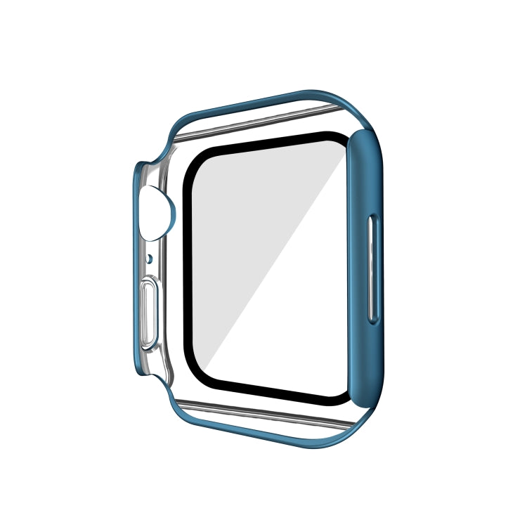 Electroplating Matte All-inclusive PC + Tempered Glass Watch Case For Apple Watch Series 8 / 7 45mm