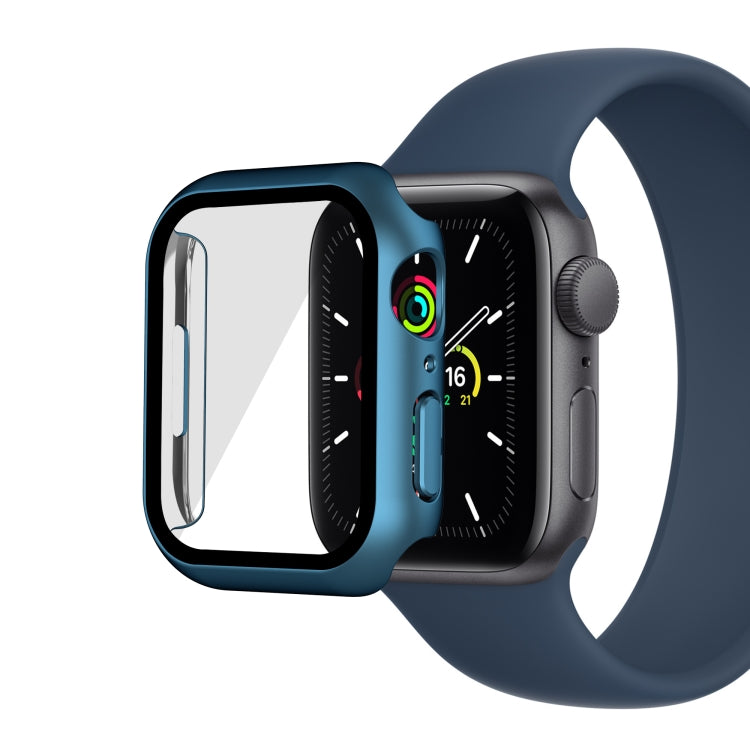 Electroplating Matte All-inclusive PC + Tempered Glass Watch Case For Apple Watch Series 8 / 7 45mm
