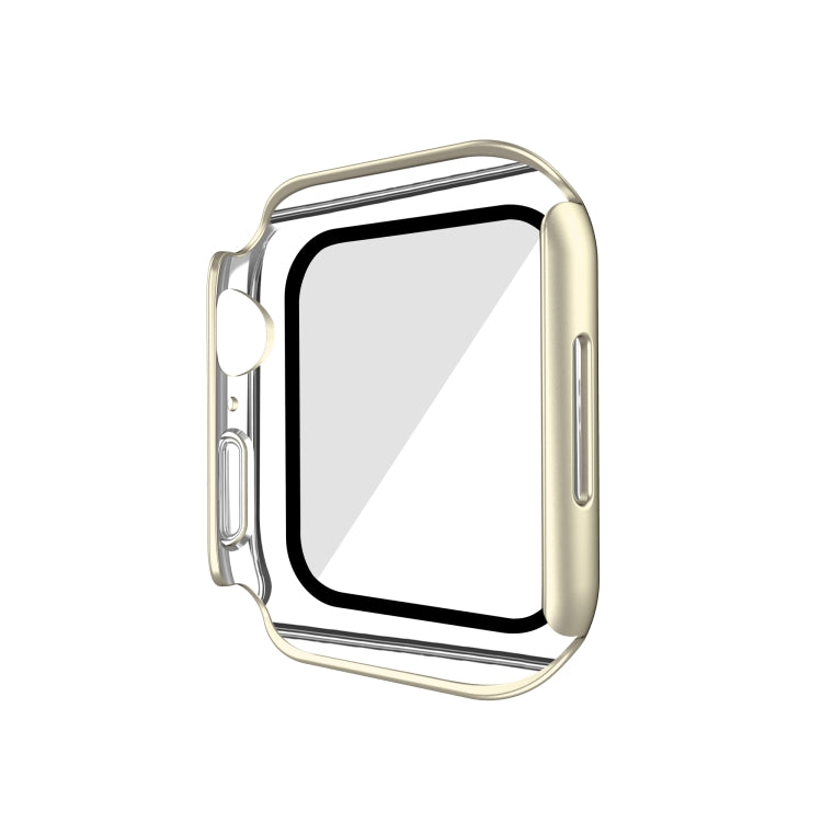 Electroplating Matte All-inclusive PC + Tempered Glass Watch Case For Apple Watch Series 8 / 7 45mm