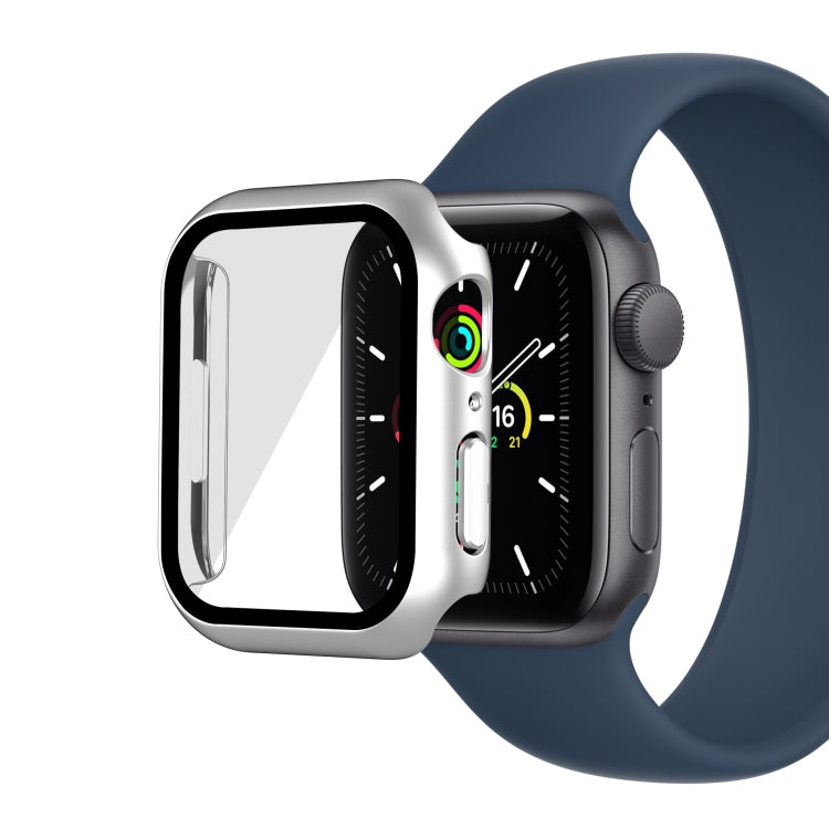 Electroplating Matte All-inclusive PC + Tempered Glass Watch Case For Apple Watch Series 8 / 7 45mm