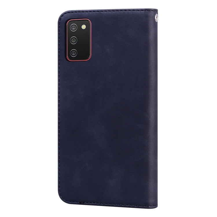 For Samsung Galaxy A03s 164mm Frosted Business Magnetic Flip Leather Phone Case