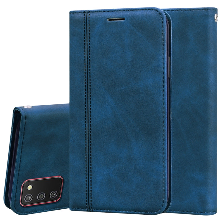 For Samsung Galaxy A03s 164mm Frosted Business Magnetic Flip Leather Phone Case