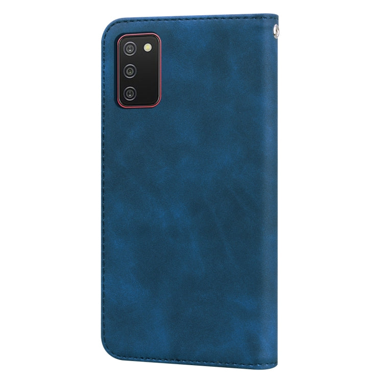 For Samsung Galaxy A03s 164mm Frosted Business Magnetic Flip Leather Phone Case