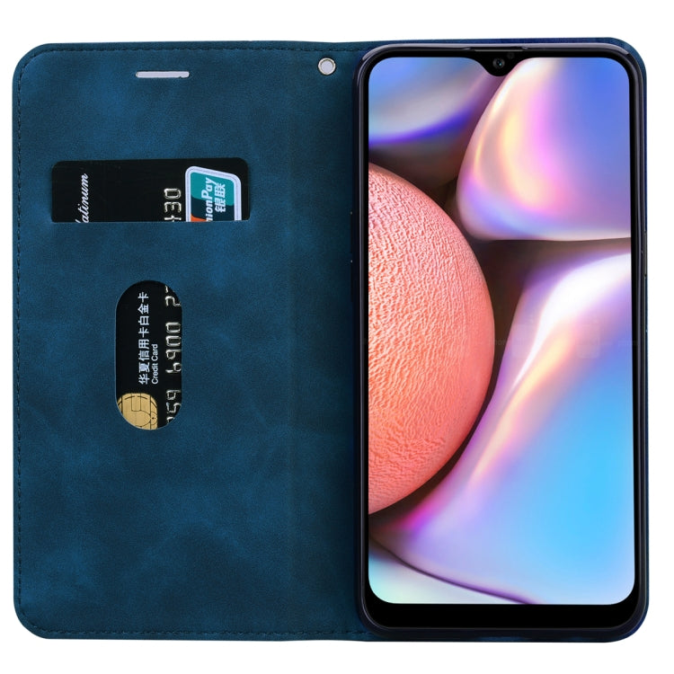 For Samsung Galaxy A03s 164mm Frosted Business Magnetic Flip Leather Phone Case