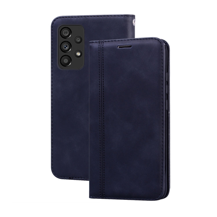 For Samsung Galaxy A33 5G Frosted Business Magnetic Flip Leather Phone Case
