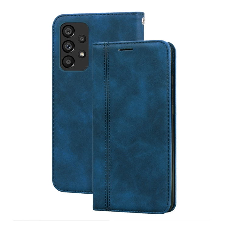 For Samsung Galaxy A33 5G Frosted Business Magnetic Flip Leather Phone Case