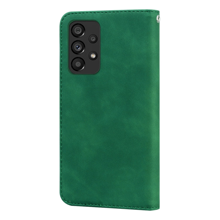 For Samsung Galaxy A33 5G Frosted Business Magnetic Flip Leather Phone Case