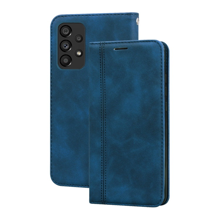 For Samsung Galaxy A53 5G Frosted Business Magnetic Flip Leather Phone Case