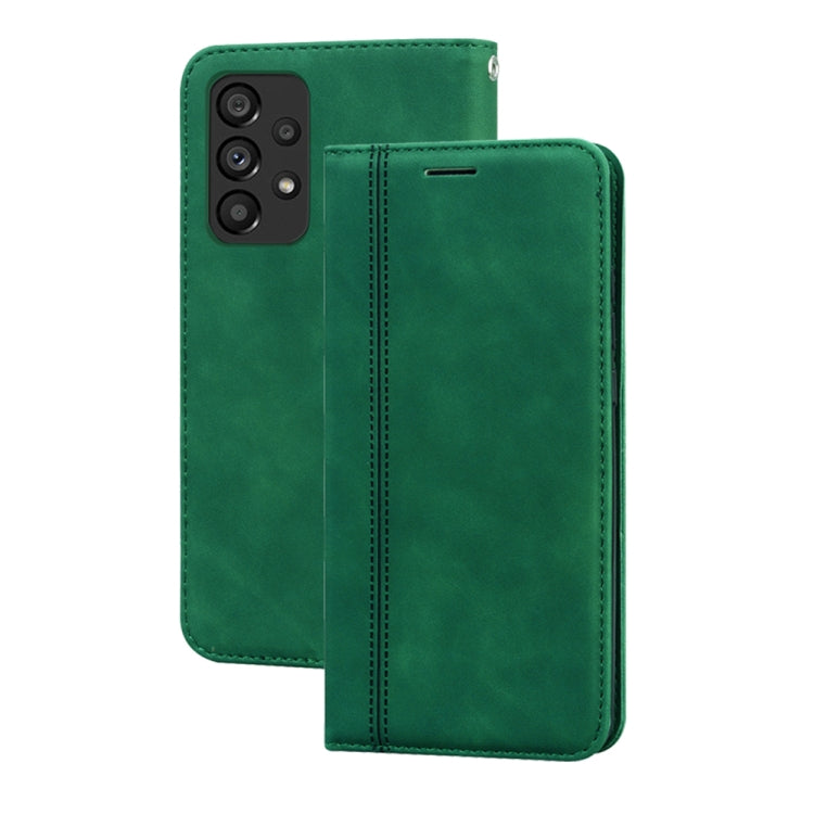 For Samsung Galaxy A53 5G Frosted Business Magnetic Flip Leather Phone Case