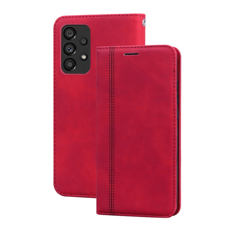 For Samsung Galaxy A53 5G Frosted Business Magnetic Flip Leather Phone Case