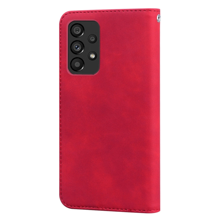 For Samsung Galaxy A53 5G Frosted Business Magnetic Flip Leather Phone Case