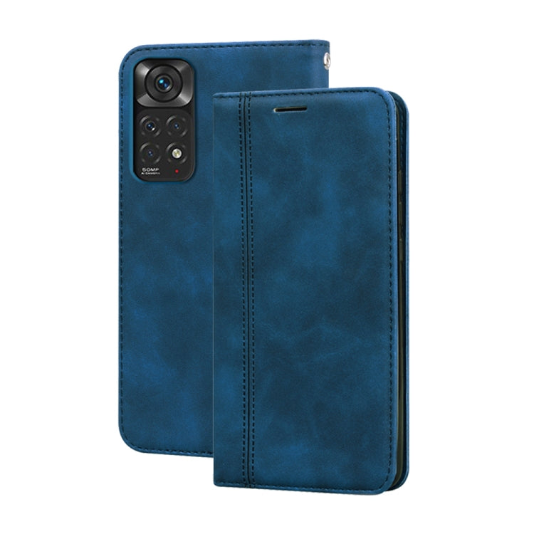 For Xiaomi Redmi Note 11 / Note 11S Frosted Business Magnetic Flip Leather Phone Case