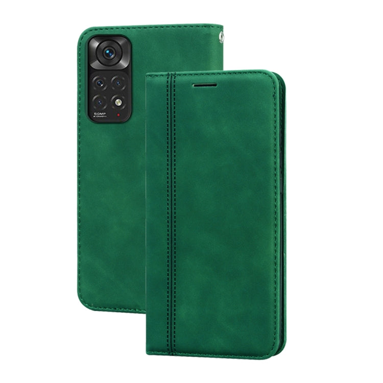For Xiaomi Redmi Note 11 / Note 11S Frosted Business Magnetic Flip Leather Phone Case