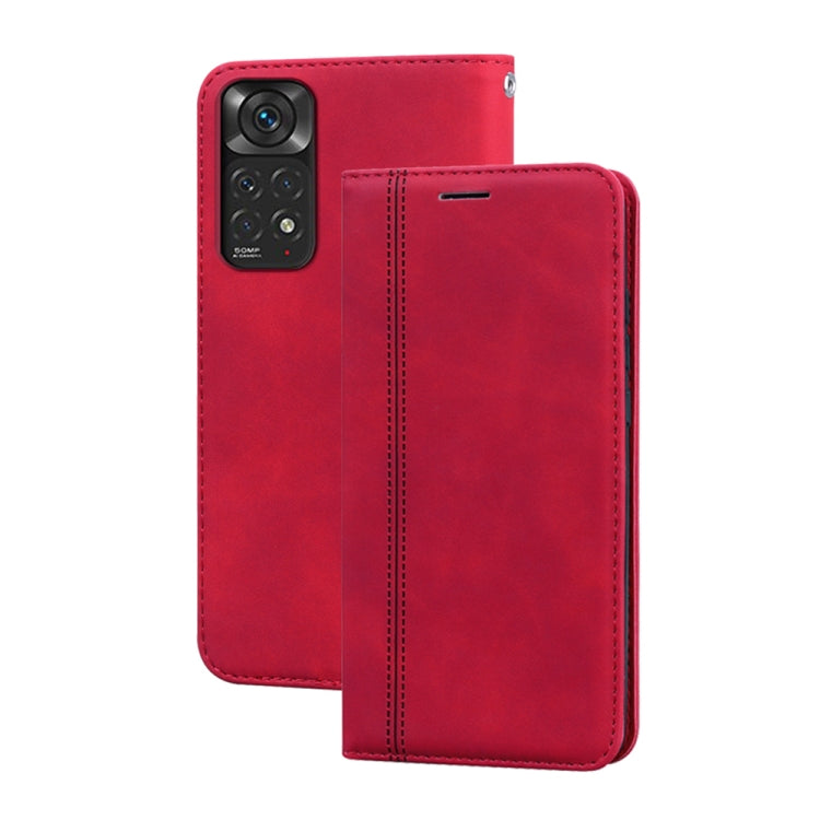 For Xiaomi Redmi Note 11 / Note 11S Frosted Business Magnetic Flip Leather Phone Case
