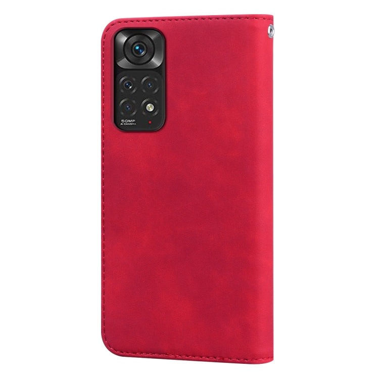 For Xiaomi Redmi Note 11 / Note 11S Frosted Business Magnetic Flip Leather Phone Case