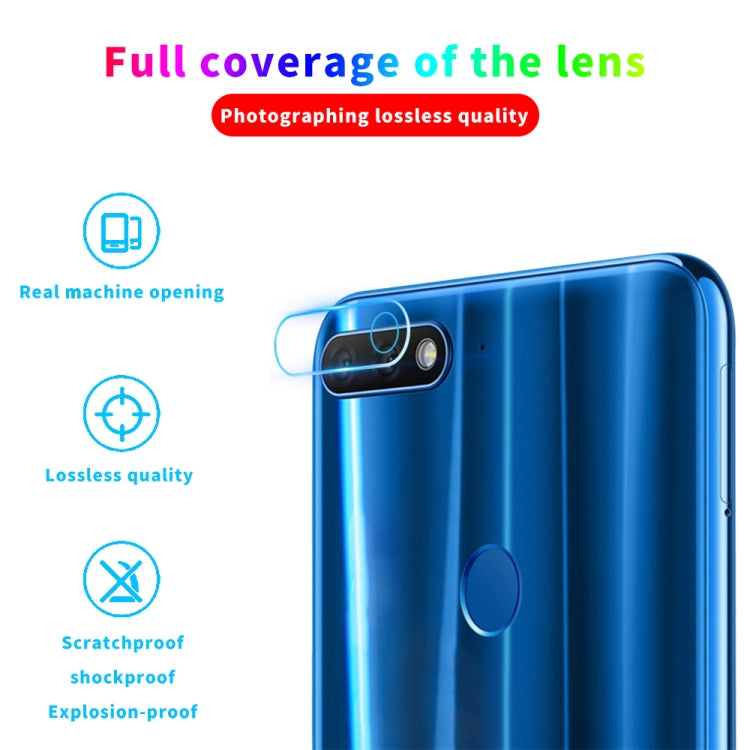 For Huawei Y6 9D Transparent Rear Camera Lens Protector Tempered Glass Film