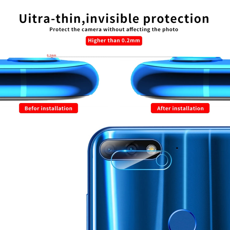 For Huawei Y6 9D Transparent Rear Camera Lens Protector Tempered Glass Film
