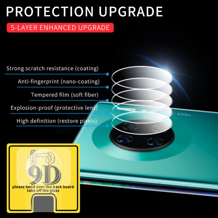 For Huawei Mate 30 9D Transparent Rear Camera Lens Protector Tempered Glass Film