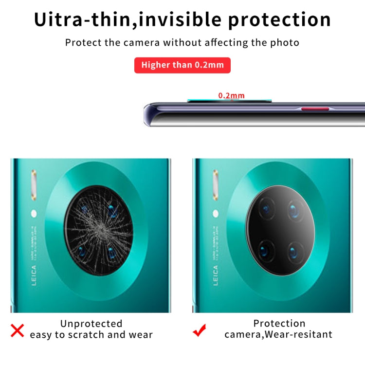 For Huawei Mate 30 9D Transparent Rear Camera Lens Protector Tempered Glass Film
