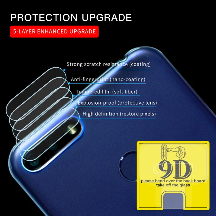 For Huawei Enjoy 8e 9D Transparent Rear Camera Lens Protector Tempered Glass Film