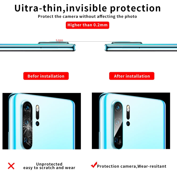For Huawei P30 Pro 9D Transparent Rear Camera Lens Protector Tempered Glass Film
