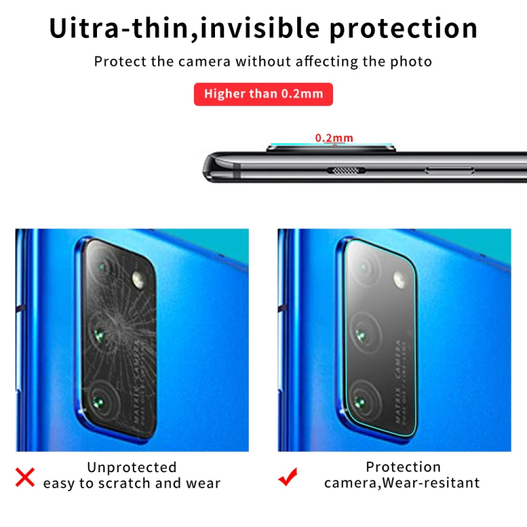 For Huawei Honor V30 9D Transparent Rear Camera Lens Protector Tempered Glass Film