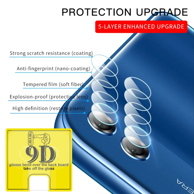For Huawei Honor 8X 9D Transparent Rear Camera Lens Protector Tempered Glass Film