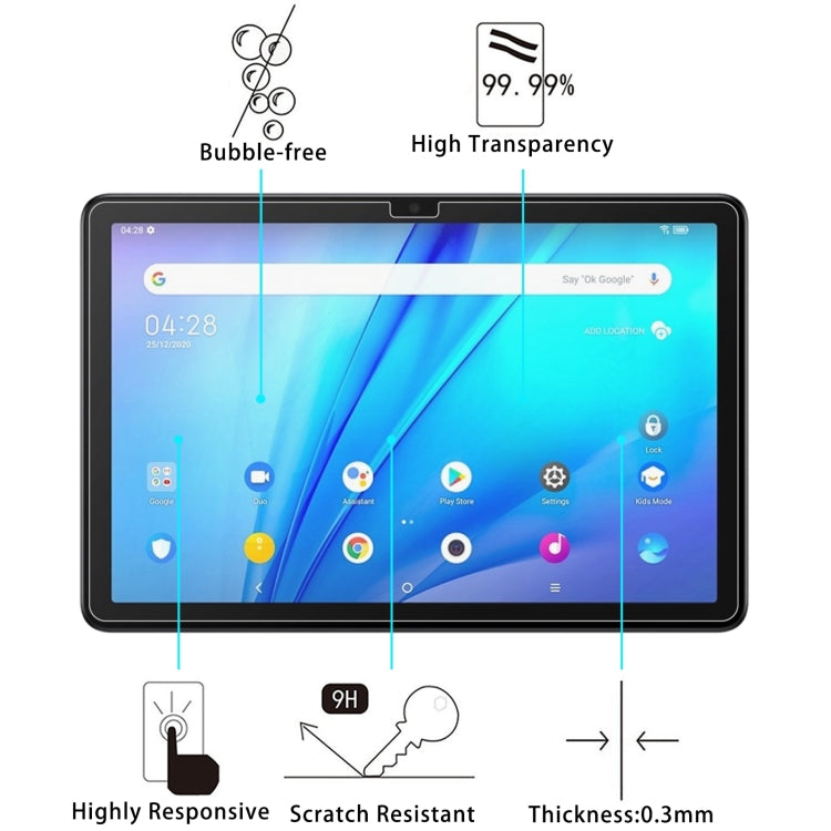 9H 2.5D Explosion-proof Tempered Tablet Glass Film For TCL Tab 10S / Huawei Enjoy Tablet 2