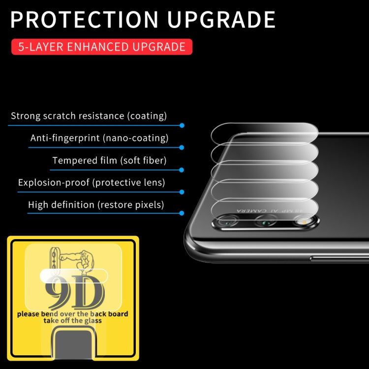For Huawei Honor 9X 9D Transparent Rear Camera Lens Protector Tempered Glass Film