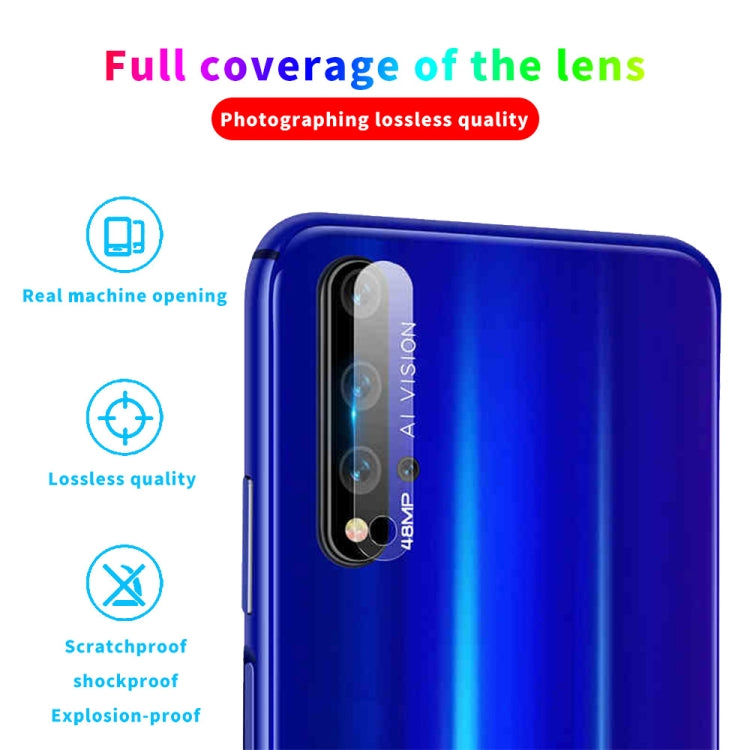 For Huawei Honor 20 9D Transparent Rear Camera Lens Protector Tempered Glass Film