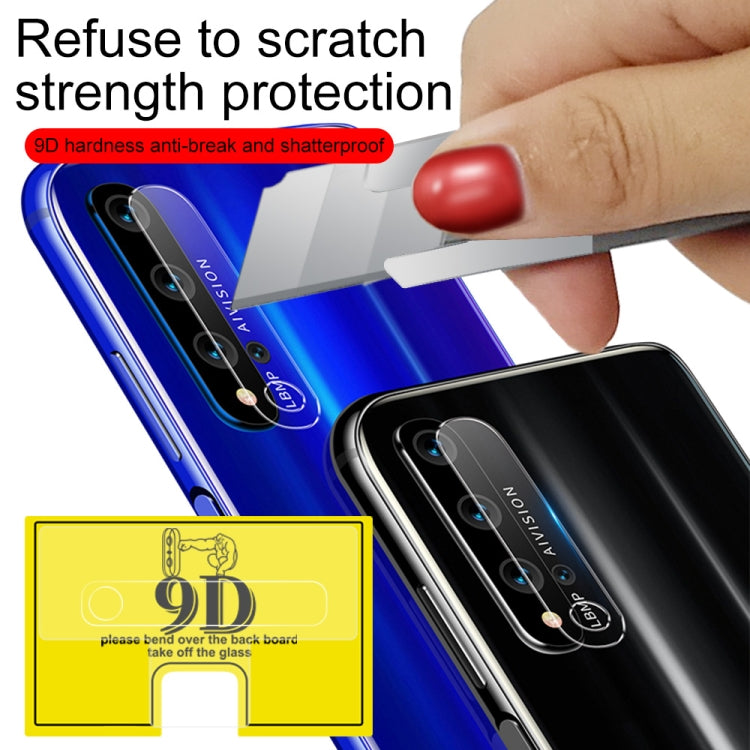 For Huawei Honor 20 9D Transparent Rear Camera Lens Protector Tempered Glass Film