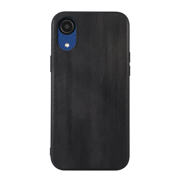 For Samsung Galaxy A03 Core Yellow Cow Texture PU Phone Case