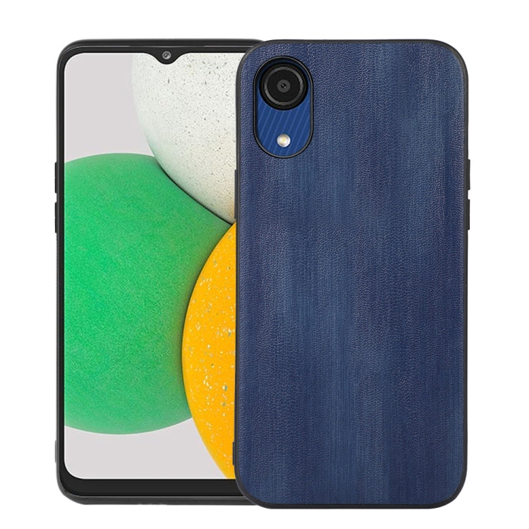 For Samsung Galaxy A03 Core Yellow Cow Texture PU Phone Case