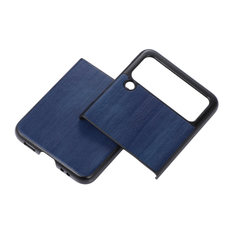For Samsung Galaxy Z Flip 3 5G Yellow Cow Texture PU Phone Case