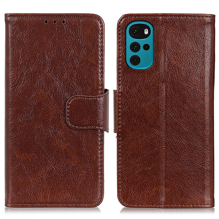 For Motorola Moto G22 Nappa Texture Horizontal Flip Leather Phone Case