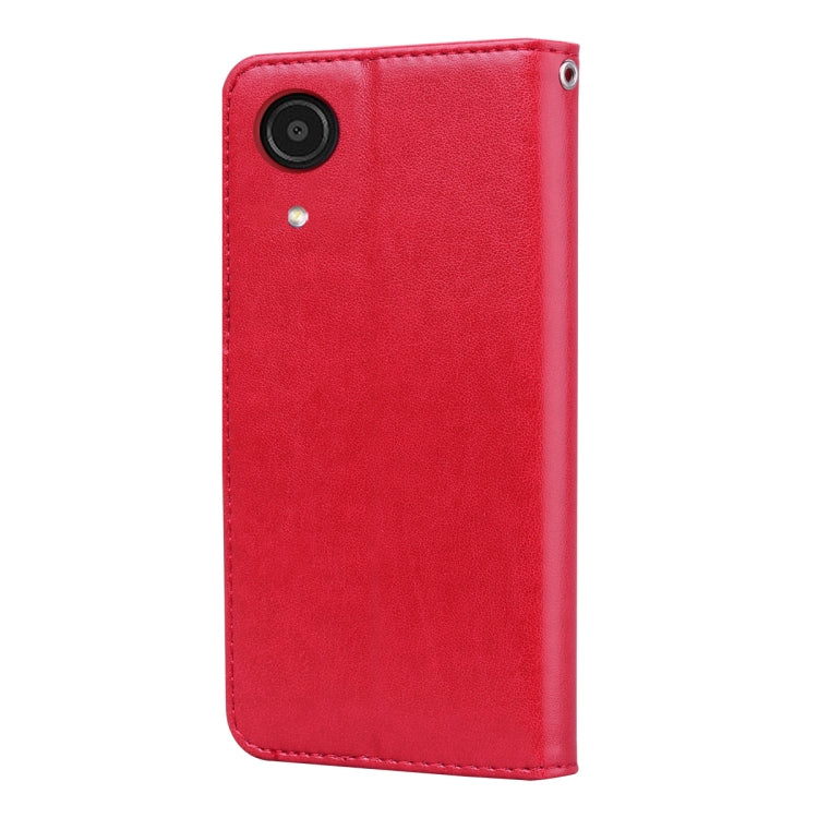 For Samsung Galaxy A03 Core Rose Embossed Leather Phone Case