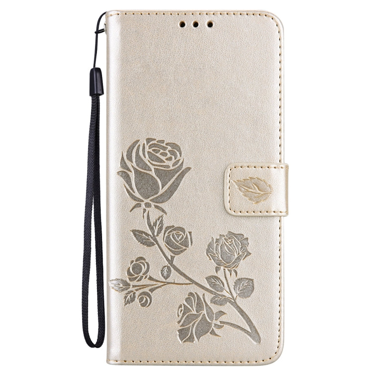 For Samsung Galaxy A03s 164mm Rose Embossed Leather Phone Case