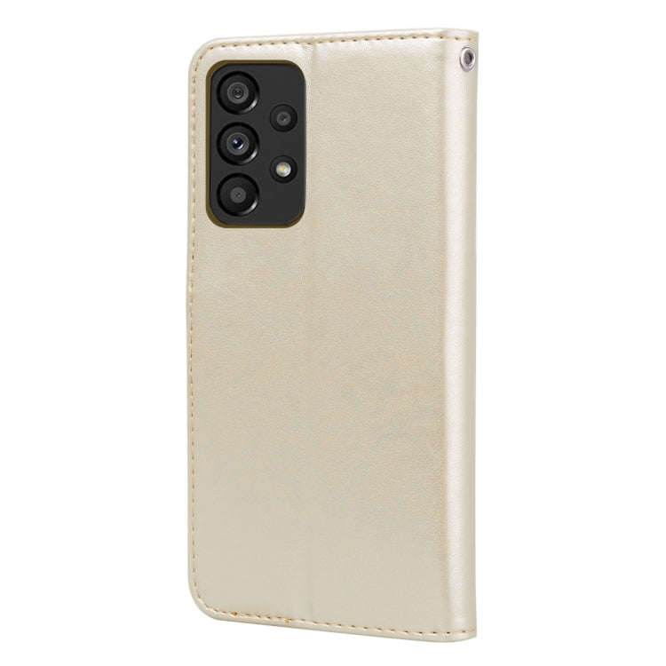 For Samsung Galaxy A33 5G Rose Embossed Leather Phone Case