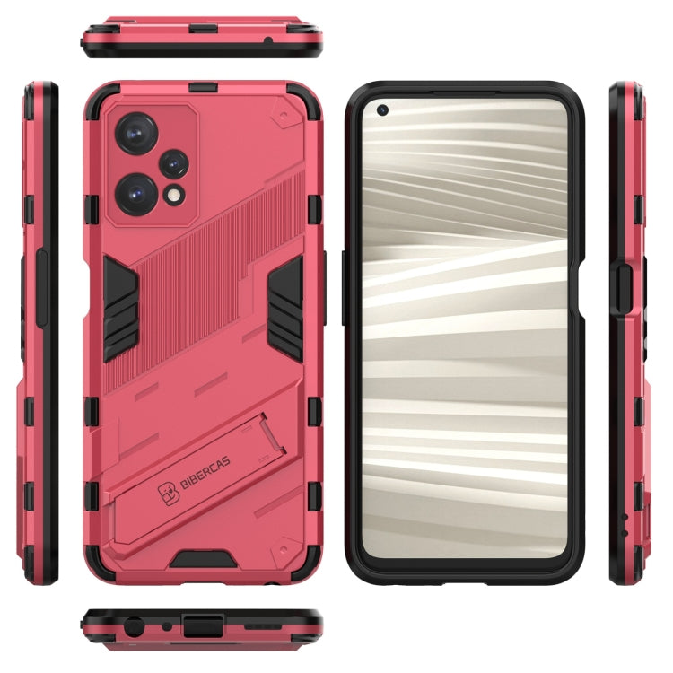 For OPPO Realme 9 Pro Punk Armor 2 in 1 PC + TPU Shockproof Phone Case with Invisible Holder
