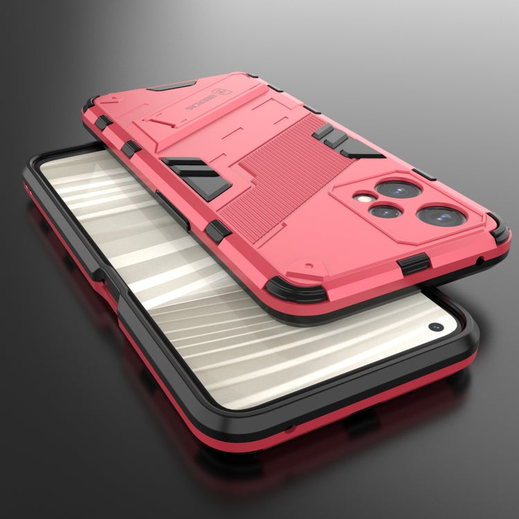 For OPPO Realme 9 Pro Punk Armor 2 in 1 PC + TPU Shockproof Phone Case with Invisible Holder