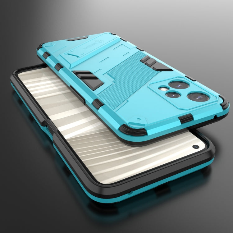 For OPPO Realme 9 Pro Punk Armor 2 in 1 PC + TPU Shockproof Phone Case with Invisible Holder