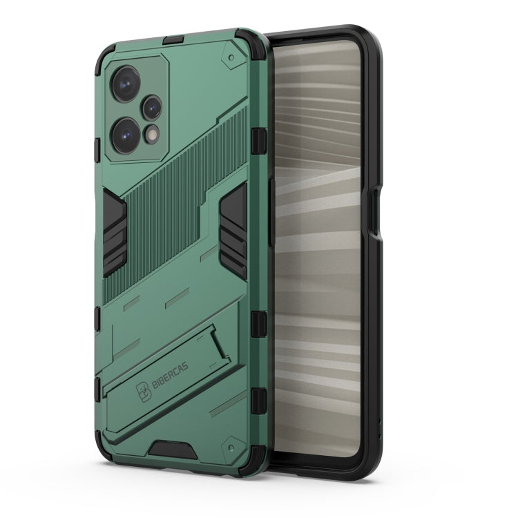For OPPO Realme 9 Pro Punk Armor 2 in 1 PC + TPU Shockproof Phone Case with Invisible Holder