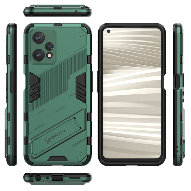For OPPO Realme 9 Pro Punk Armor 2 in 1 PC + TPU Shockproof Phone Case with Invisible Holder