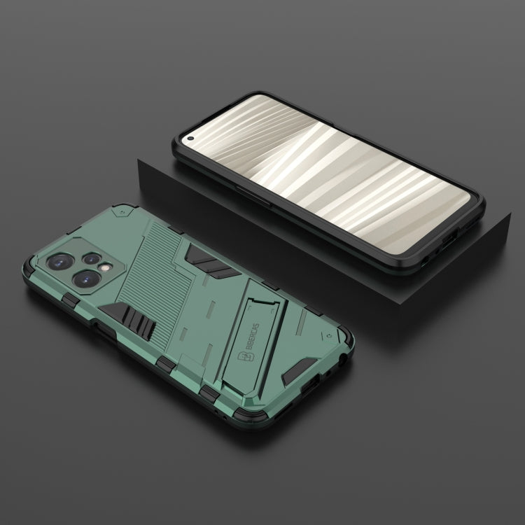 For OPPO Realme 9 Pro Punk Armor 2 in 1 PC + TPU Shockproof Phone Case with Invisible Holder