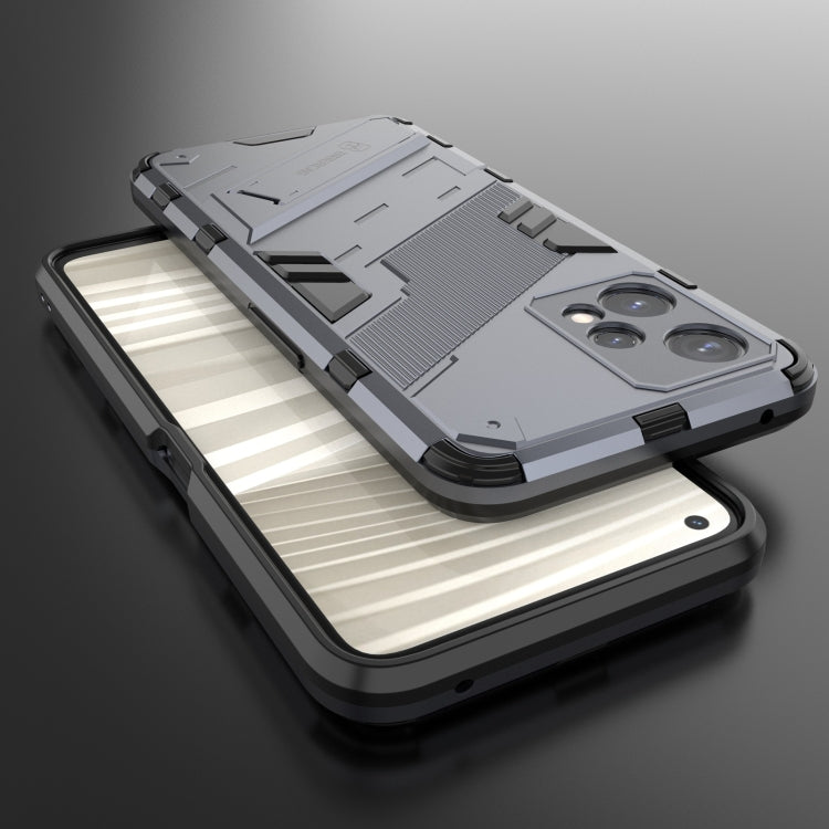 For OPPO Realme 9 Pro Punk Armor 2 in 1 PC + TPU Shockproof Phone Case with Invisible Holder