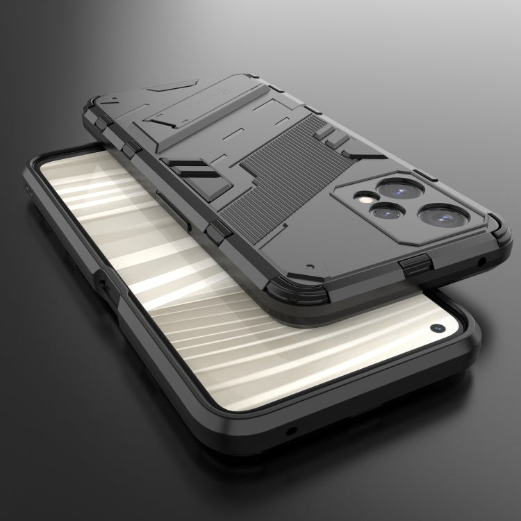 For OPPO Realme 9 Pro Punk Armor 2 in 1 PC + TPU Shockproof Phone Case with Invisible Holder