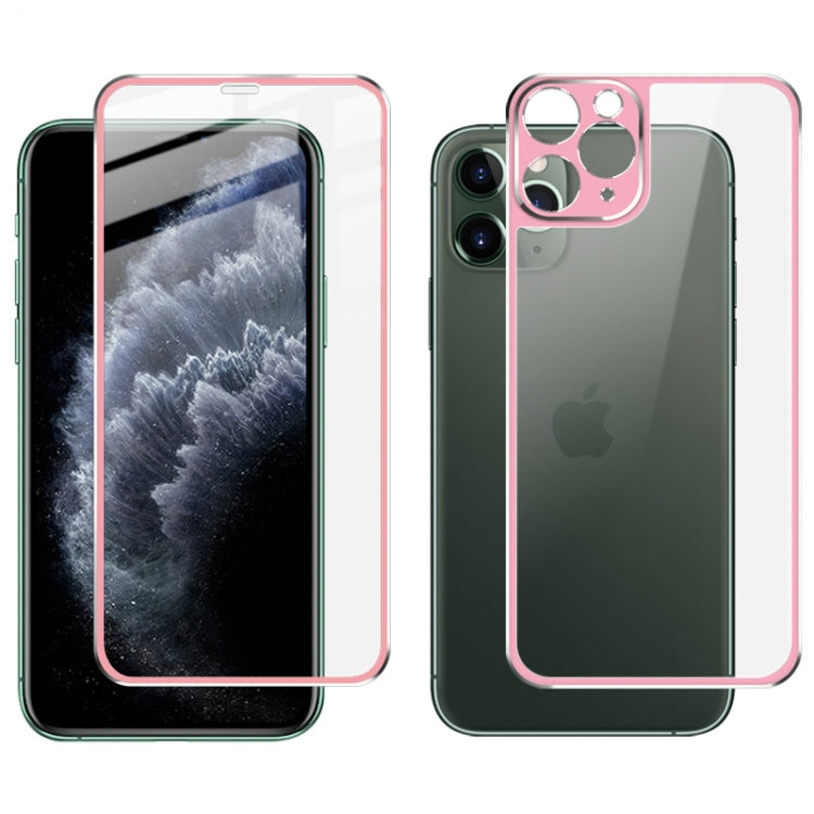 For iPhone 11 Pro IMAK Metal Frame Full Screen Tempered Glass Film Screen Film + Back Film