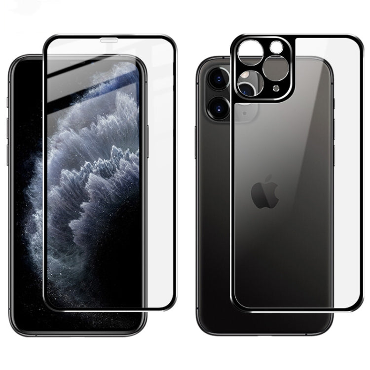 For iPhone 11 Pro IMAK Metal Frame Full Screen Tempered Glass Film Screen Film + Back Film
