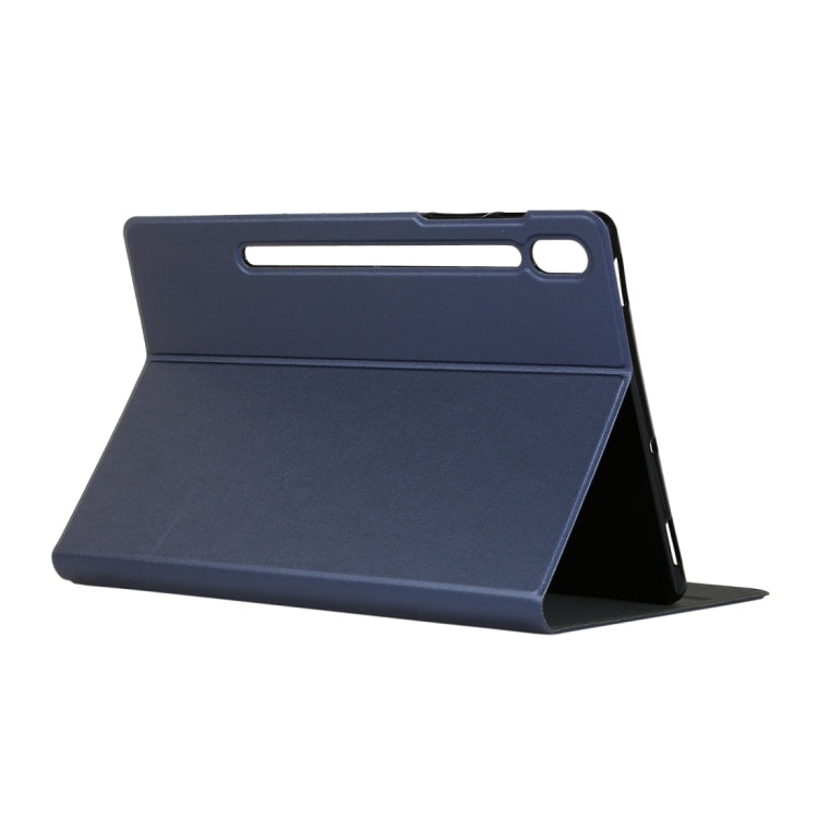 For Samsung Galaxy Tab S8 Ultra Elasticity Leather Tablet Case with Holder